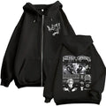 2026 Autumn/Winter Anime Jojo Bizarre Adventure Killer Queen Zipper Hoodie Men's Fashion Cotton Hip-hop Zipper Pullover Coat