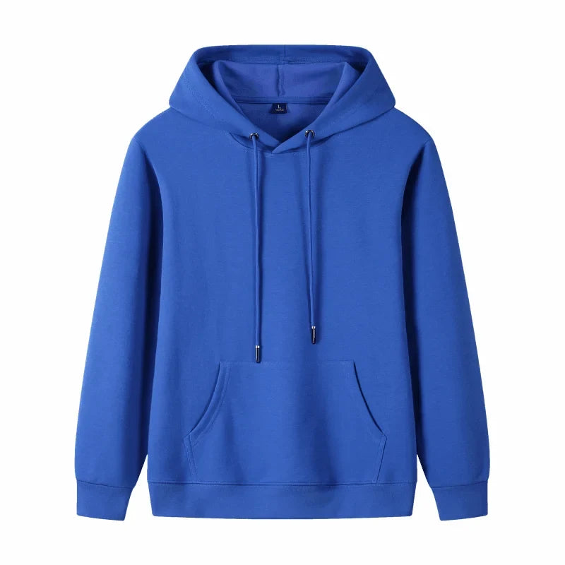 Fashion 9 Colors High-Quality Pullovers Custom Logo Printed Personal Group Brand Embroidery Men and Women 100% Cotton Hoodies