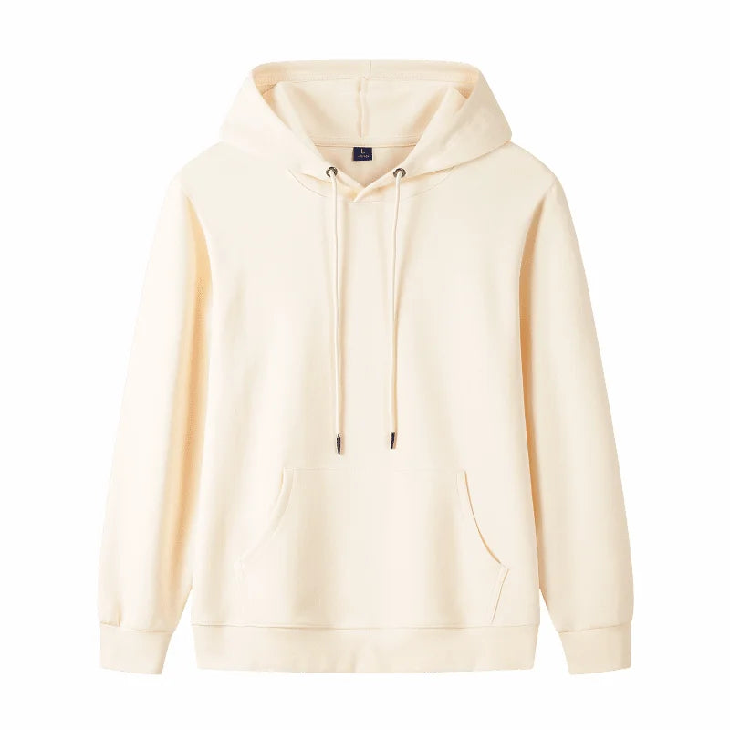 Fashion 9 Colors High-Quality Pullovers Custom Logo Printed Personal Group Brand Embroidery Men and Women 100% Cotton Hoodies