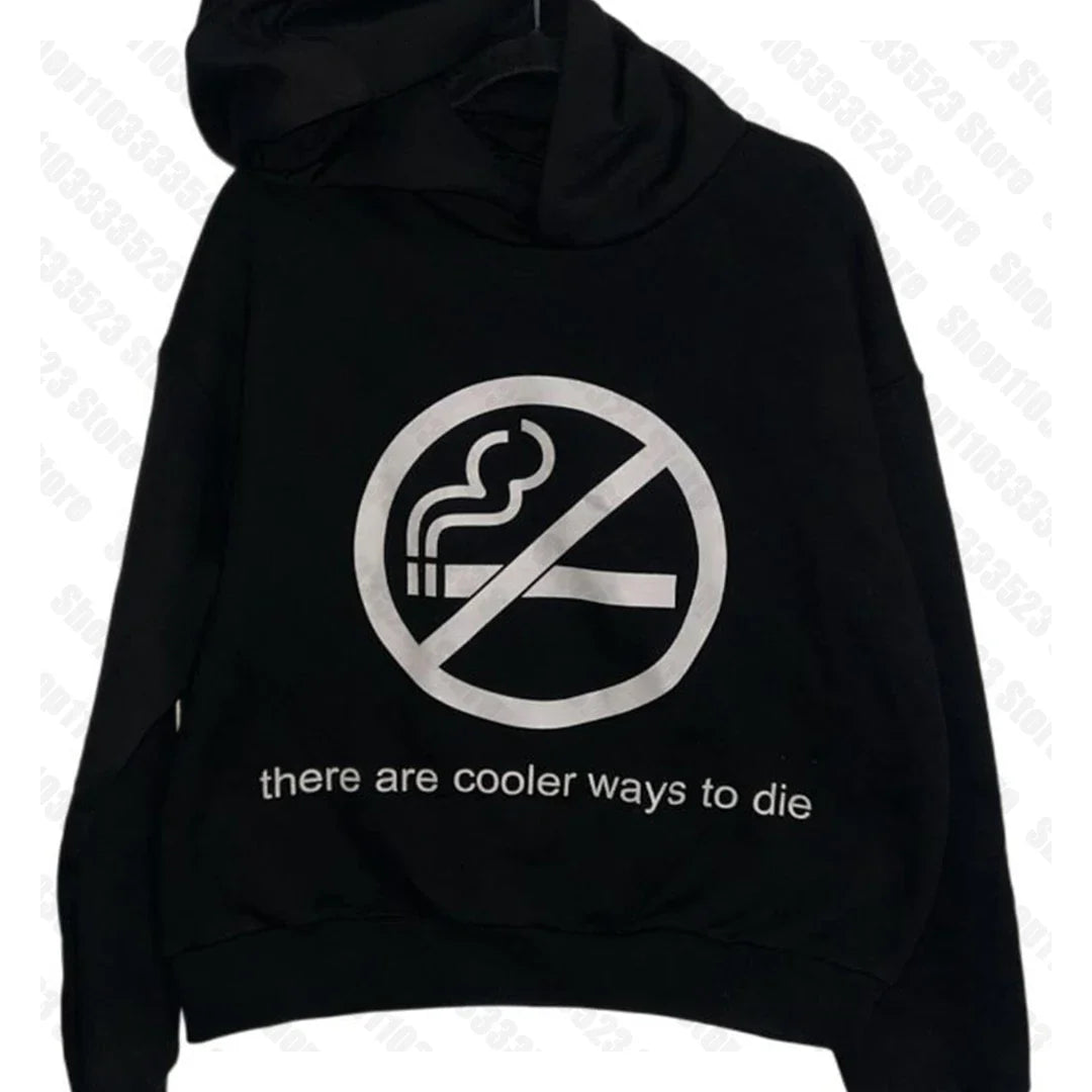 Aesthetic Y2k style Hoodies Punk Emo girl  Print Hoodies Winter Casual Sweatshirt Hoodie Gothic Vintage Printing Hoodie 2000s