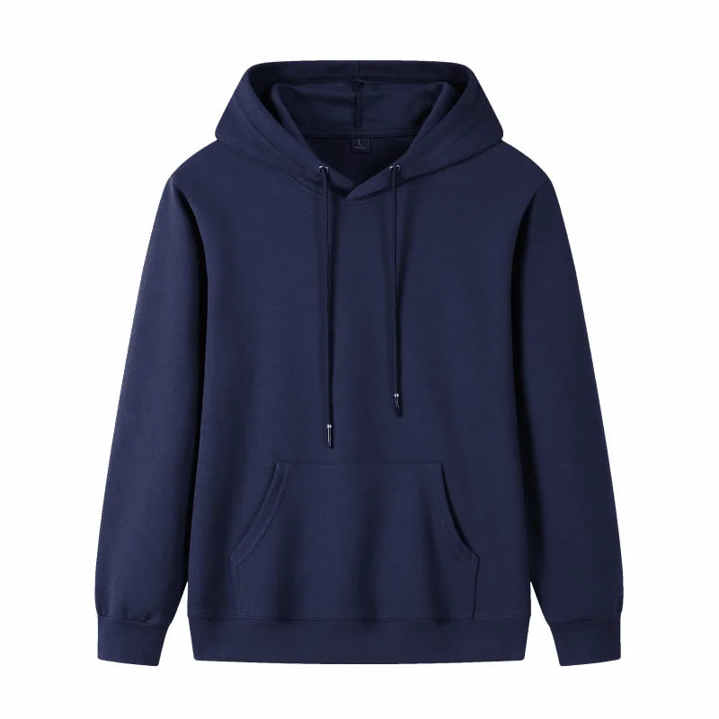 Fashion 9 Colors High-Quality Pullovers Custom Logo Printed Personal Group Brand Embroidery Men and Women 100% Cotton Hoodies