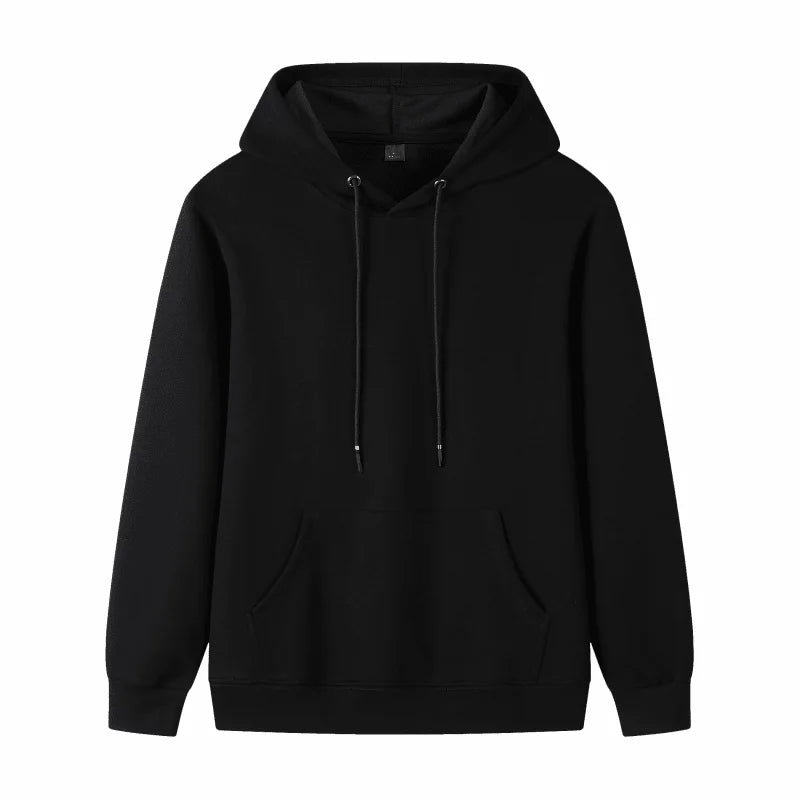 Fashion 9 Colors High-Quality Pullovers Custom Logo Printed Personal Group Brand Embroidery Men and Women 100% Cotton Hoodies