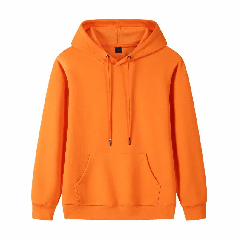 Fashion 9 Colors High-Quality Pullovers Custom Logo Printed Personal Group Brand Embroidery Men and Women 100% Cotton Hoodies