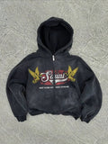 New Trend Hoodie Y2K Personalized Printed Sweatshirt Men's Harajuku Jacket Gothic Zipper Casual Sportswear Loose Fashion Hoodie